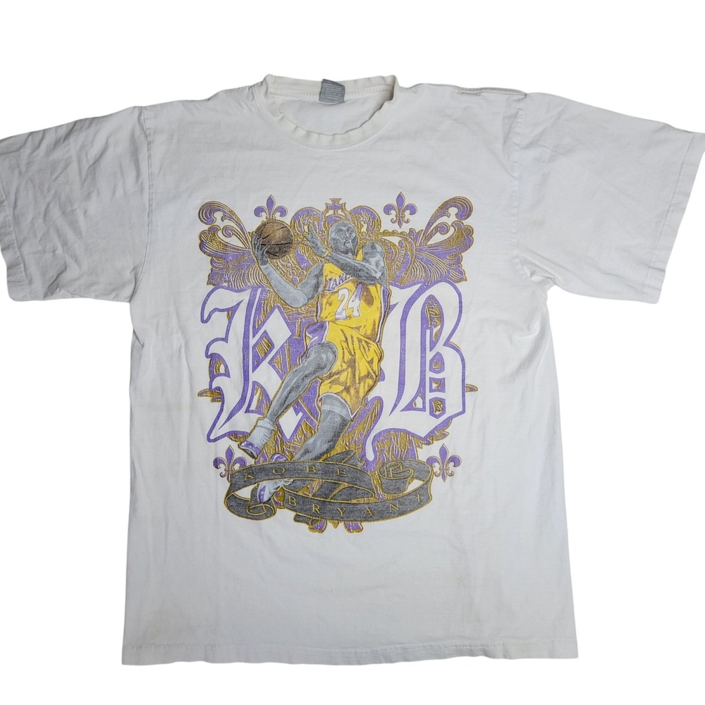 Kobe Bryant Graphic T-Shirt 2XL New Rizon White Cotton